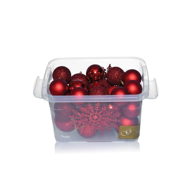 PVC BUNKA GLOSSTYLE SET 36/1 RDEČE V PVC ZABOJU