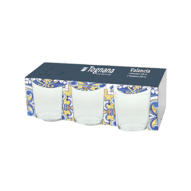 KOZAREC ZA VODO/SOK TOGNANA SET 3/1 0.33 L VALENCIA