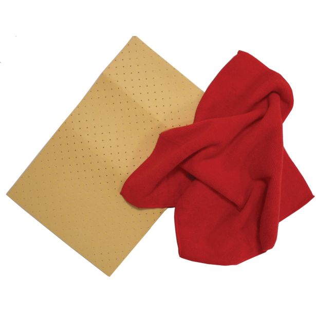 CARCOMMERCE SET ČISTILNIH KRP - MIKROFIBER IN SINTETIČNA KRPA