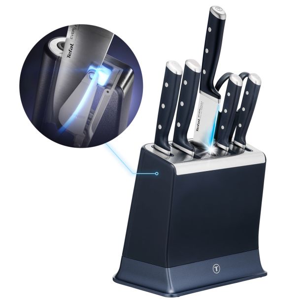 SET NOŽEV TEFAL 5-DELNI S STOJALOM EVERSHARP K297S644