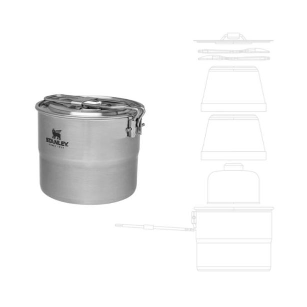 SET POSOD ZA KUHANJE THE STAINLESS STEEL COOK SET FOR TWO 1.0L