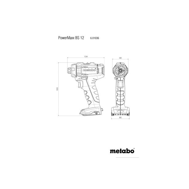 AKUMULATORSKI SET METABO SET POWERMAXX BS 12