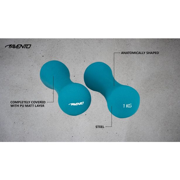 SET ROČNIH UTEŽI KOST AVENTO 2X1 KG 42DA