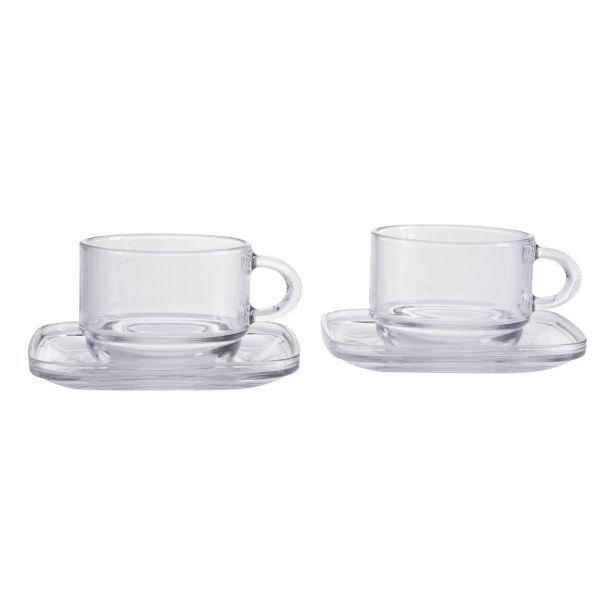SET SKODELIC IN LONČKOV 240ML GB AMERICANO 4/1 CAPPUCCINO STEKLEN