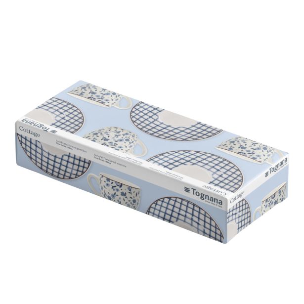 SET SKODELIC IN LONČKOV TOGNANA 6 DELNI IRIS COTTAGE RAZLIČNI DEKORJI 200 ML
