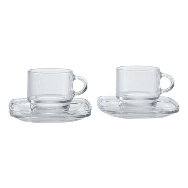 SET SKODELIC IN LONČKOV 90ML GB AMERICANO 4/1 ESPRESSO STEKLEN