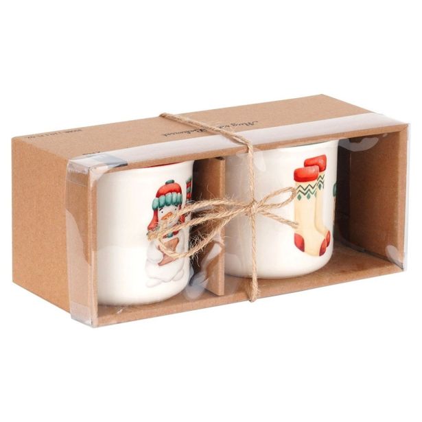 SET SKODELIC IN LONČKOV EH 300 ML SET 2/1 V ŠKATLI DEKOR BOŽIČEK
