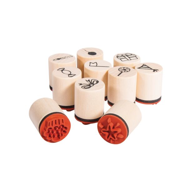 LUKNJAČ,ŠTAMPILJKA,ŠABLON RAYHER SET ŠTAMPILJK "CELEBRATE" MINI, 2 CM O, 2