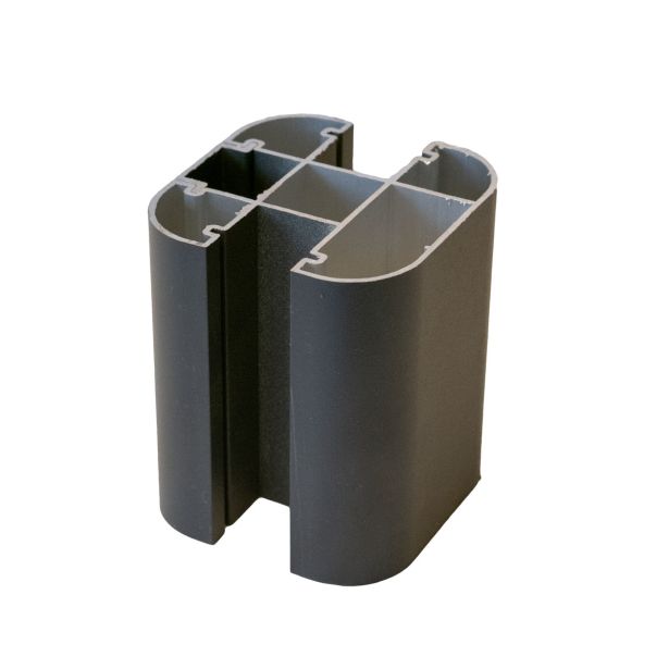 WPC SISTEM OGRAJA ZAKLJUČNI ALU STEBRIČEK 2000X80X80 MM