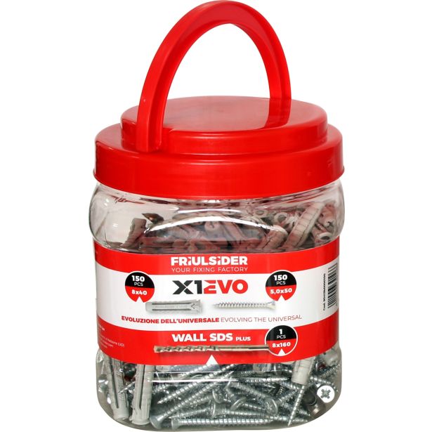 ZIDNI VLOŽEK SET VLOŽEK X1-8 Z VIJAKI ZAV=150KOS