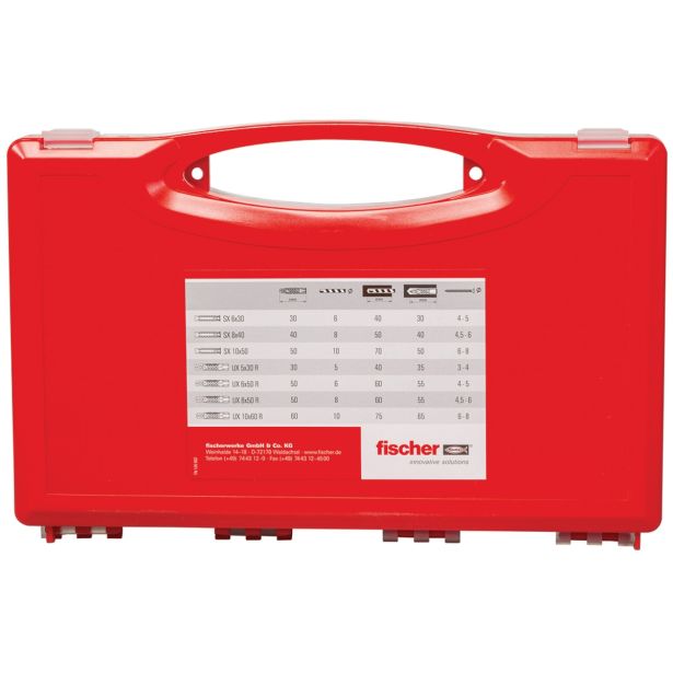 ZIDNI VLOŽEK FISCHER SET VLOŽKOV SX IN UX V PVC ZABOJU