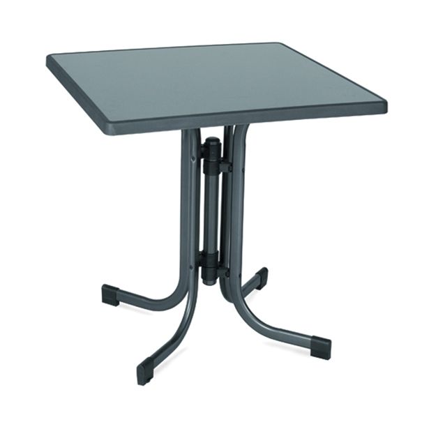 KOVINSKA MIZA DAJAR SEVELIT 70X70, ANTRACIT