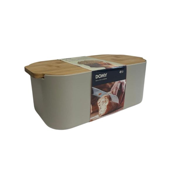 SHRANJEVANJE KRUHA DOMY KRUHOVNIK Z BAMBOO POKROVOM BEŽ