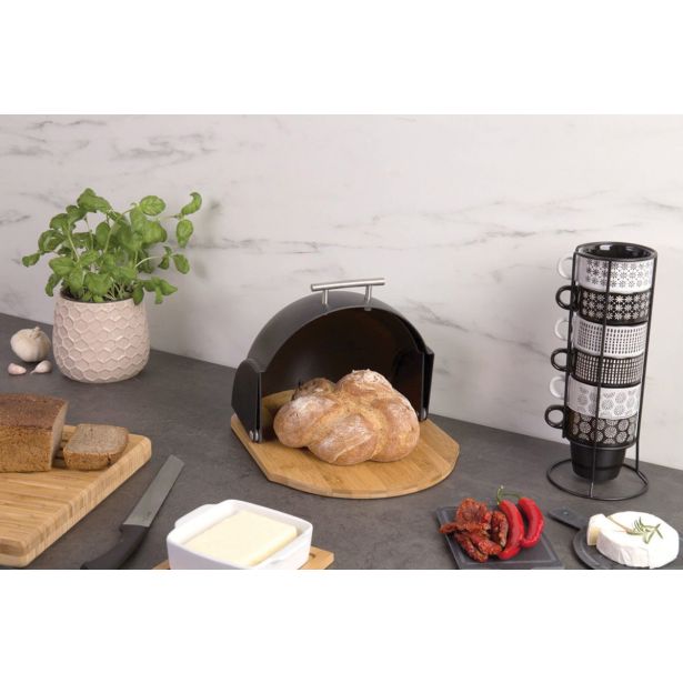 SHRANJEVANJE KRUHA ZELLER PRESENT KRUHOVNIK 37X26X20.5 CM INOX, LES