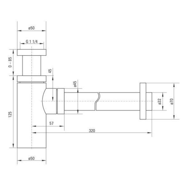 SIFON ZA UMIVALNIK DEANTE NHC B31K