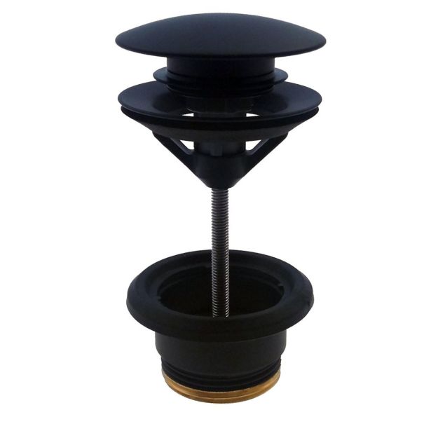 SIFON ZA UMIVALNIK UNITAS CLIC CLACK SIFONSKI VENT. S PRELIVOM ČRN