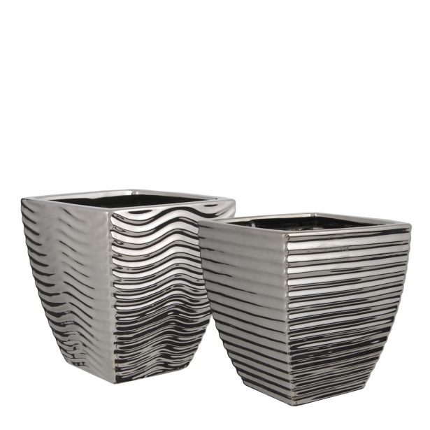 KERAMIČNI NOTRANJI LONEC MICA SIJAJ LONEC ZA ORHIDEJE D16XŠ16XV14CM