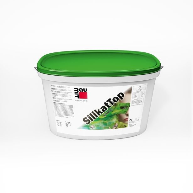 SILIKATNI FASADNI OMET BAUMIT SILIKATTOP 2 MM RILLE KOS= 25 KG BARVNI