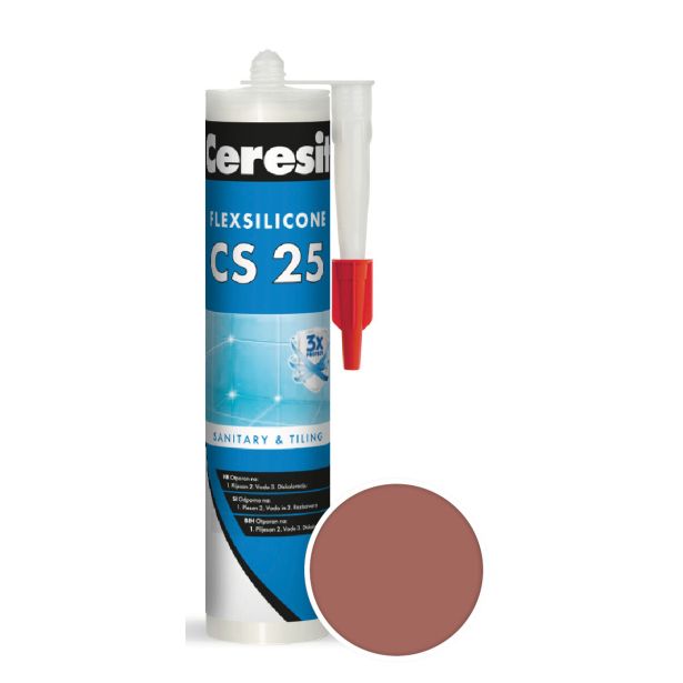 SILIKONSKA TESNILNA MASA HENKEL ACB CERESIT CS 25 55 TERRA 280 ML