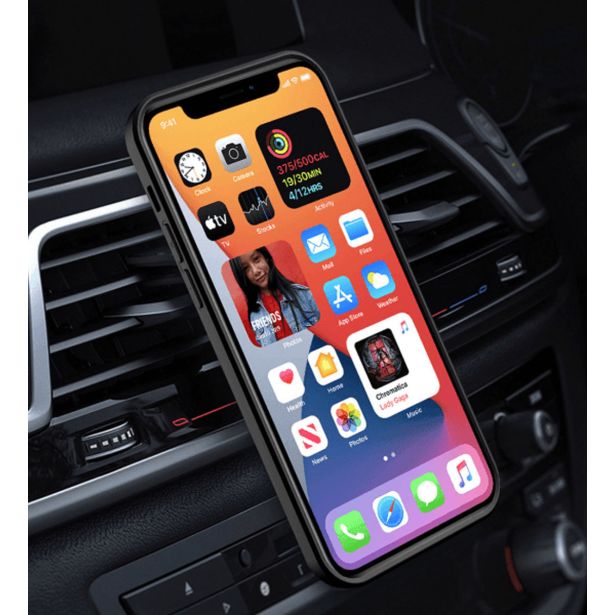 SILIKONSKI OVITEK ARMOR RING Z ZAŠČITO KAMERE ZA IPHONE 16 PLUS - ČRN