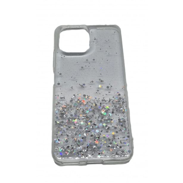 SILIKONSKI OVITEK Z BLEŠČICAMI SPARKLE ZA IPHONE 15 PLUS - PROZOREN