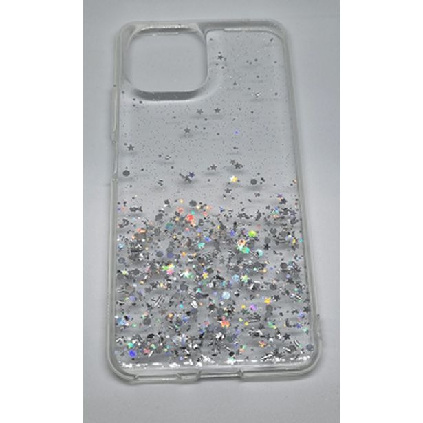 SILIKONSKI OVITEK Z BLEŠČICAMI SPARKLE ZA IPHONE 15 - PROZOREN