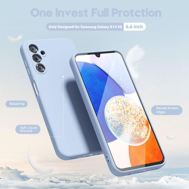 SILIKONSKI OVITEK ZA SAMSUNG GALAXY A16 - MAT LIQUID SVETLO MODER