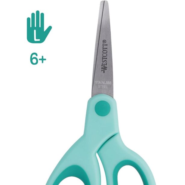 ŠKARJE WESTCOTT SOFTGRIP ZA LEVIČARJE OTROŠKE 13 CM E-21585 00