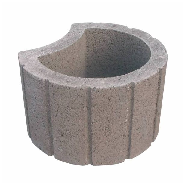 BETONSKI IZDELEK OBLAK GROUP ŠKARPNI ELELMENT FLORA LUNA RJAV FI 40 H=23 CM