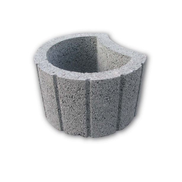 ŠKARPNI ELEMENT OBLAK GROUP FLORA LUNA, FI 40, H=24 CM SIV