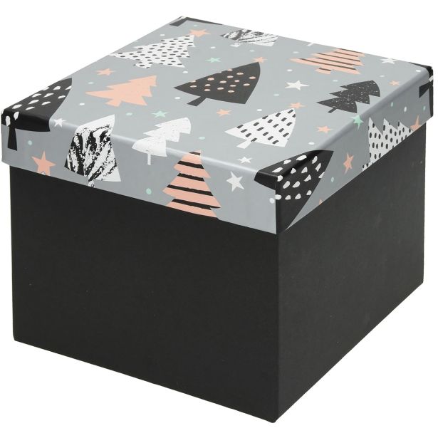 ŠKATLA DARILNA BBP XMAS TREE 22X22X16