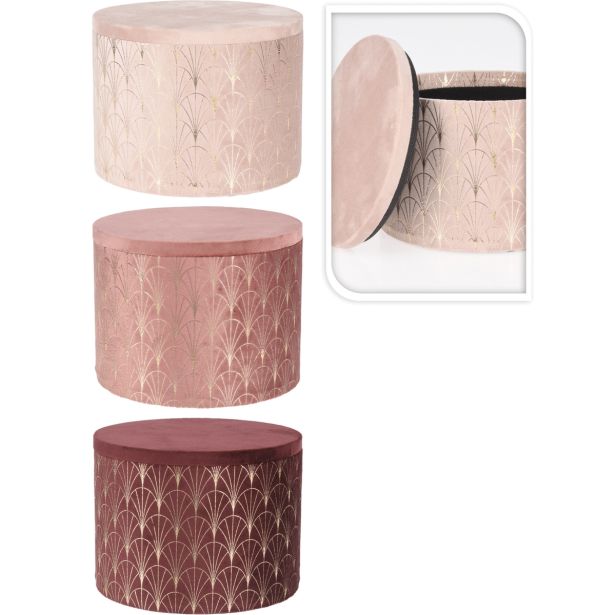 ŠKATLA ZA SHRANJEVANJE EH ŽAMETNA, ROZA.3 ODTENKI, SORT