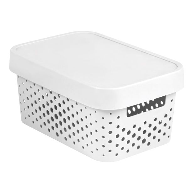 ŠKATLA/ZABOJ CURVER INFINITY 27X19X12 CM 4.5L BELE BARVE