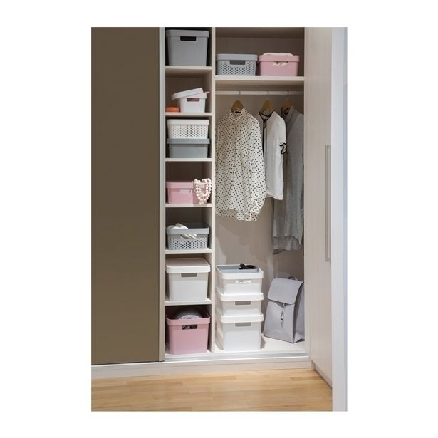 ŠKATLA/ZABOJ CURVER INFINITY 27X19X12 CM 4.5L SIVE BARVE