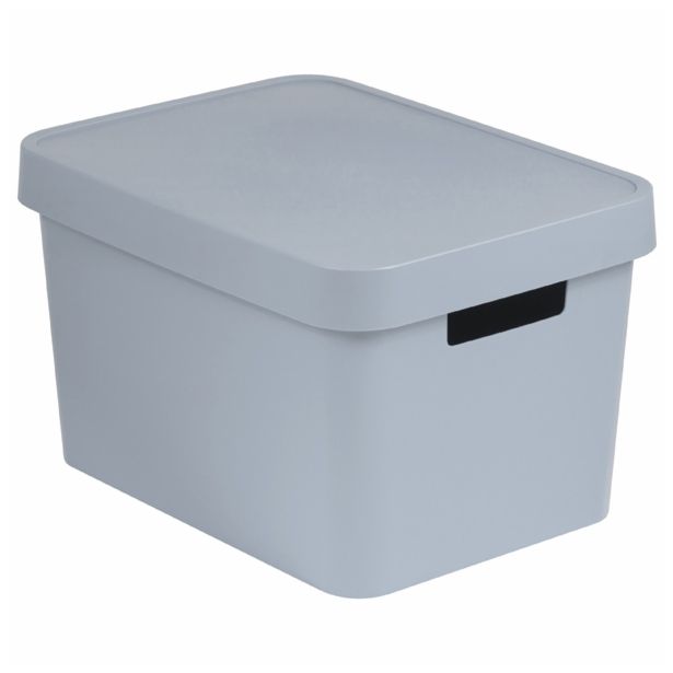 ŠKATLA/ZABOJ CURVER INFINITY 36X27X22CM 17L SIVE BARVE