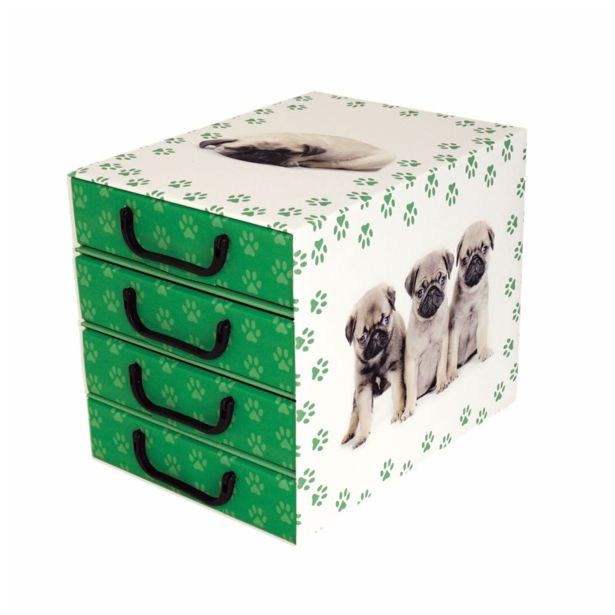 ŠKATLA/ZABOJ MISSSPACE PREDALNIK ZA SHRANJEVANJE S ŠTIRIMI PREDALI