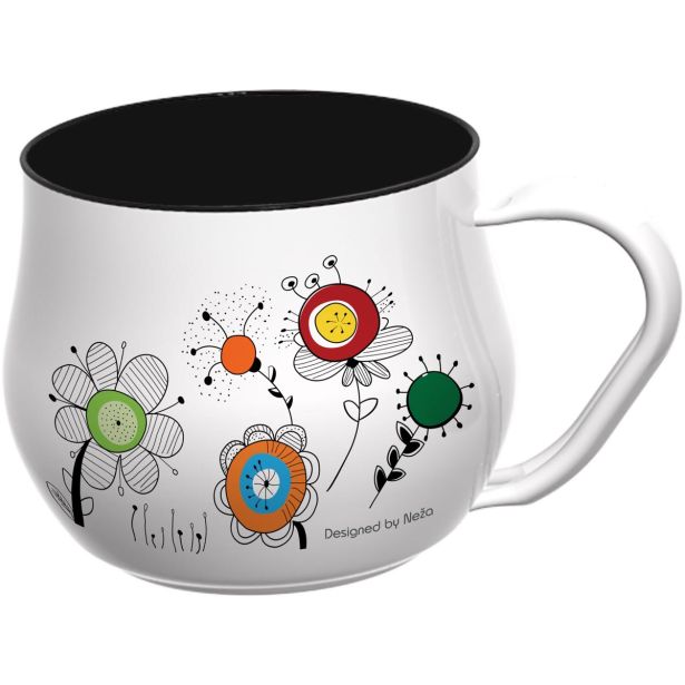 POSODA ZA TOPLE NAPITKE ENAMELIE SKODELICA 8 CM - 0.45 L NEŽA