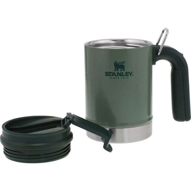 STANLEY THE BIG GRIP CAMP MUG 0.47L, HAMMERTONE ZELENA, VAKUUMSKO IZOLIRANA SKODELICA