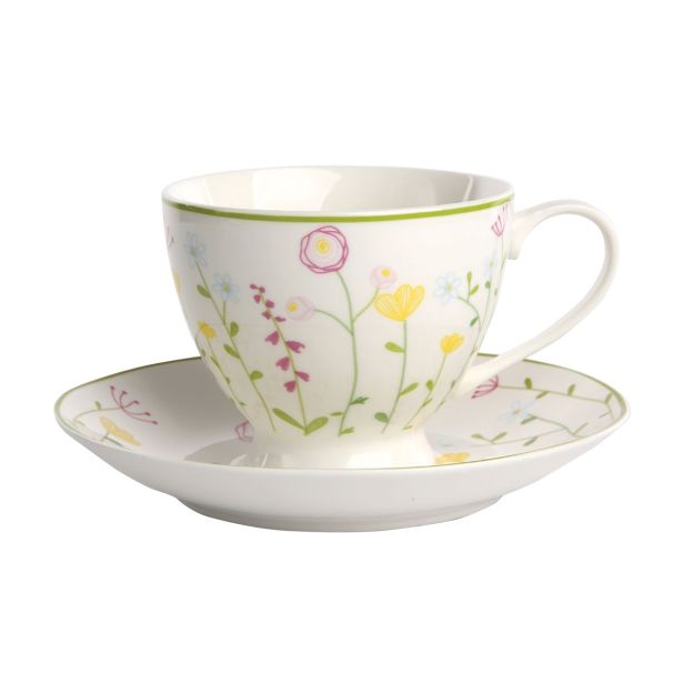 SKODELICA 200 ML FIELD FLOWERS S PODSTAVKOM