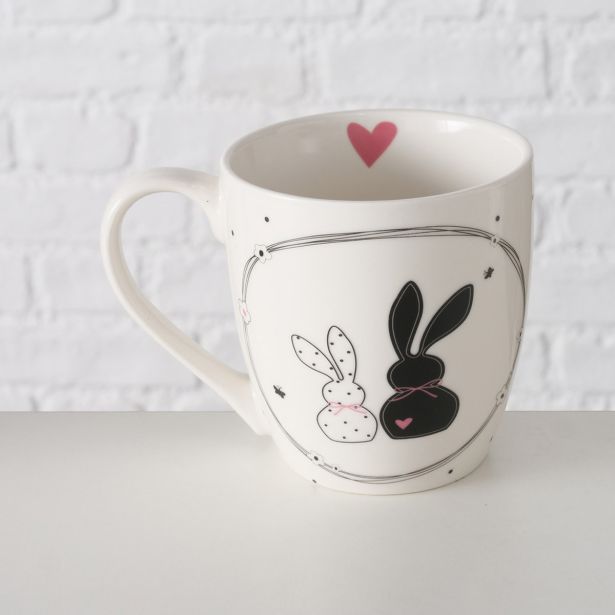 SKODELICA / LONČEK BOLTZE HAPPY, BEL Z VZORCEM, 400 ML, SORT.