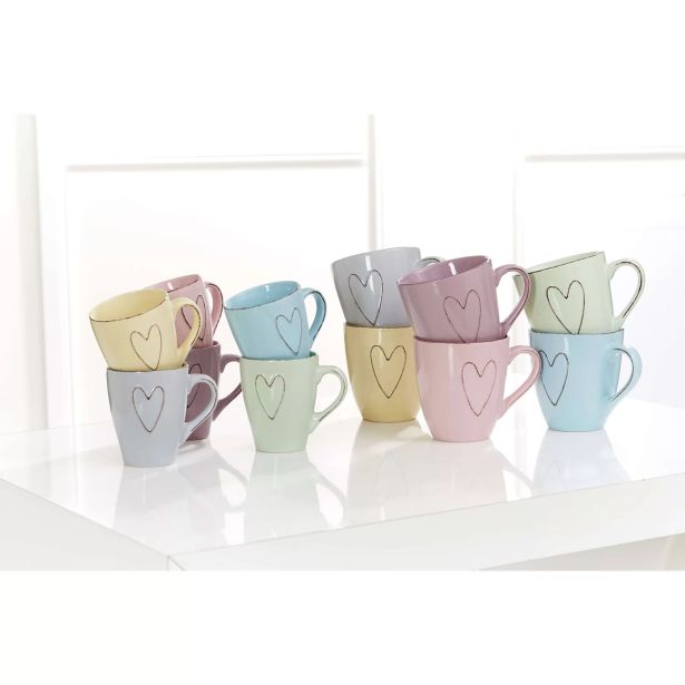 SKODELICA / LONČEK RITZENHOFF & BREKER 360 ML, RAZLIČNI VZORCI SRCE