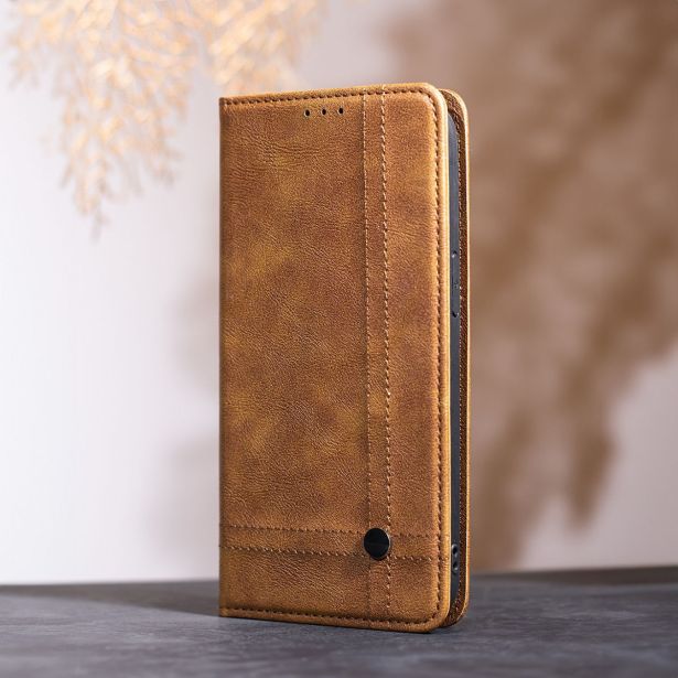 SLEEK PREKLOPNA TORBICA XIAOMI REDMI NOTE 14 5G - RJAVA