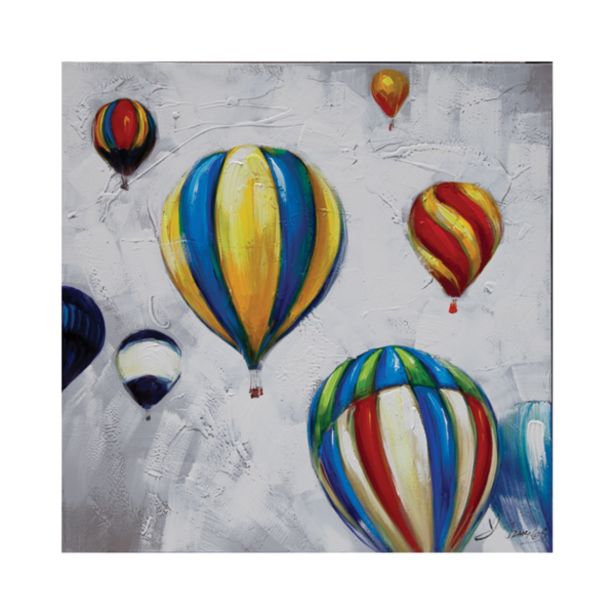 SLIKA BIVA BALONI 80X80 CM RAZLIČNA DEKORJA