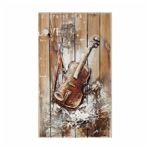 SLIKA BIVA GLASBILO 54X90 CM 3D RAZLIČNA DEKORJA