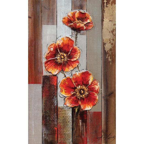 SLIKA BIVA ROŽE 54X90 CM 3 D NA LESU