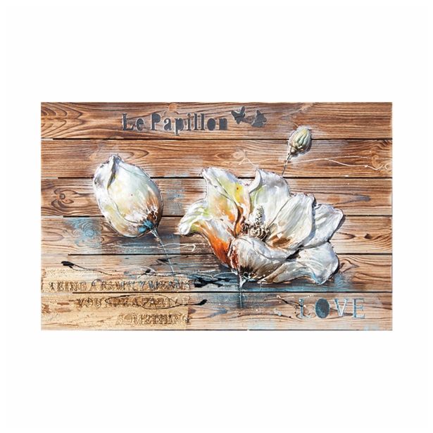 SLIKA BIVA ROŽE 54X90 CM 3D RAZLIČNA DEKORJA