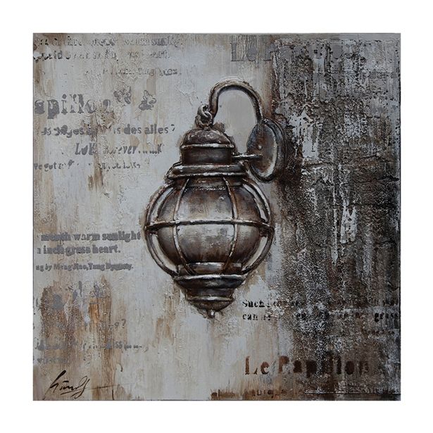 SLIKA BIVA SVETILKA 80X80 CM 3 D