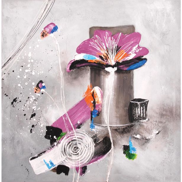 SLIKA CZ CVET VIOLA 50 X 50 CM