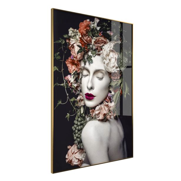 SLIKA STYLER BAROQUE STEKLENA Z OKVIRJEM 80X120 FA025
