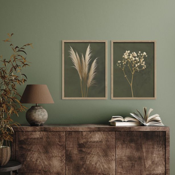 SLIKA STYLER BOHO DVOJNA Z OKVIRJEM 30X40 FR382